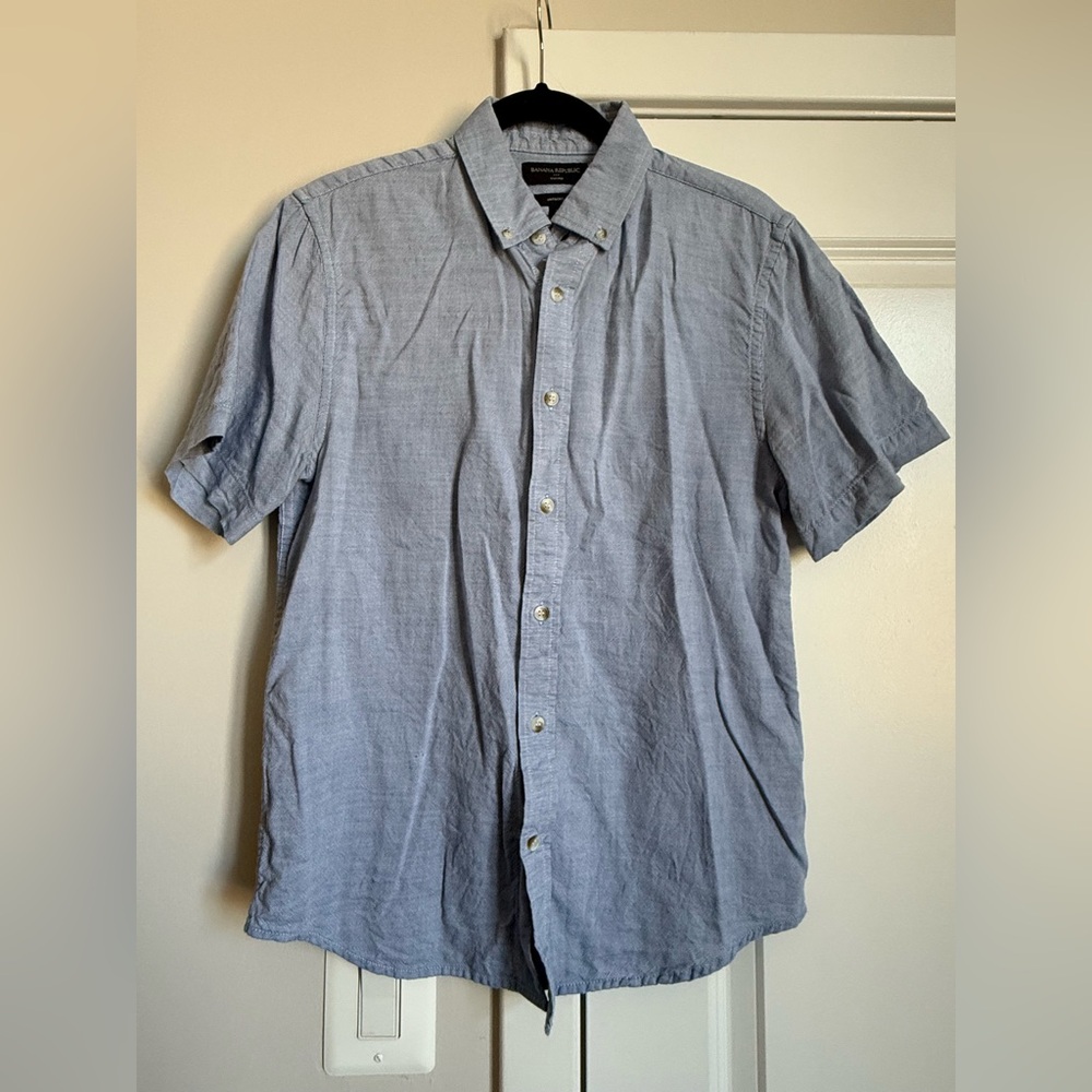 Banana Republic Factory Slate Blue Casual Shirt